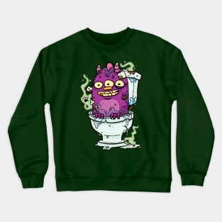 Stinky Little Toilet Monster Crewneck Sweatshirt